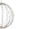 23'' Warm White LED Lighted Christmas Hanging Ball Decoration
